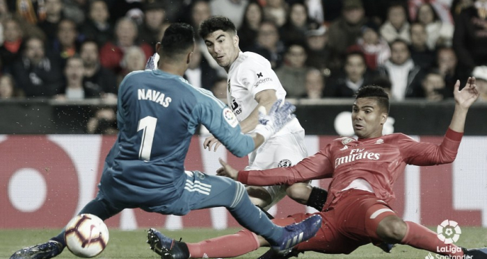 De los cuatro partidos que lleva Zidane como entrenador, Casemiro solo ha jugado contra el Valencia | Foto: @LaLiga