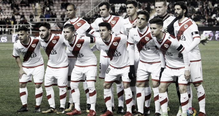 Jugadores del Rayo Vallecano antes de un partido | Fotografía: La Liga
