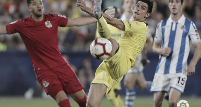 Gerard Moreno y Gero Rulli en el la J1 de La Liga Santander 2018/2019 (FOTO://LaLiga)