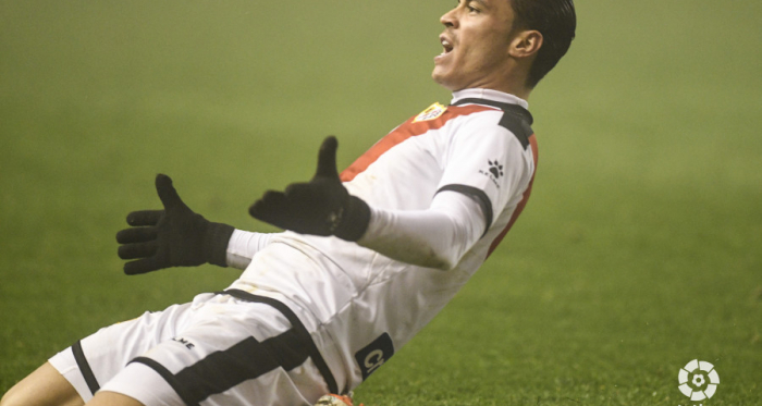 Raúl De Tomás celebrando un gol | Fotografía: La Liga