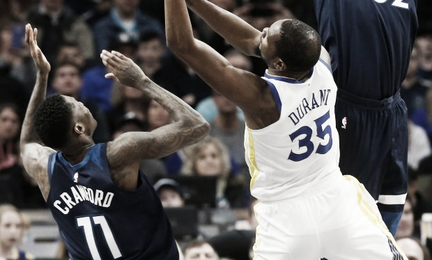 Durant en el triunfo de los Golden (Foto: NBA).