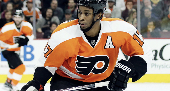 Wayne Simmonds helped the Philadelphia Flyers win their final preseason game. | <span>Photo via Philly.com</span>