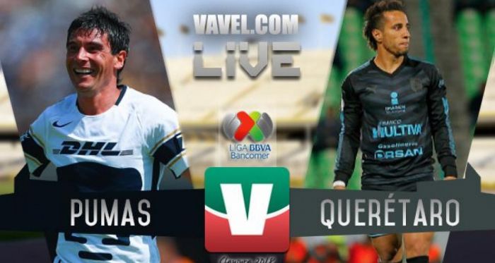 Pumas UNAM vs Querétaro En Vivo Online Liga MX 2018 (1-0)