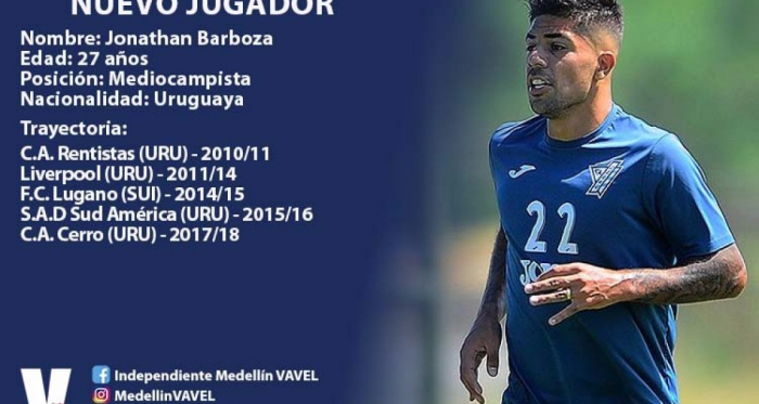 El uruguayo Jonathan Barboza se convierte en el quinto refuerzo rojo