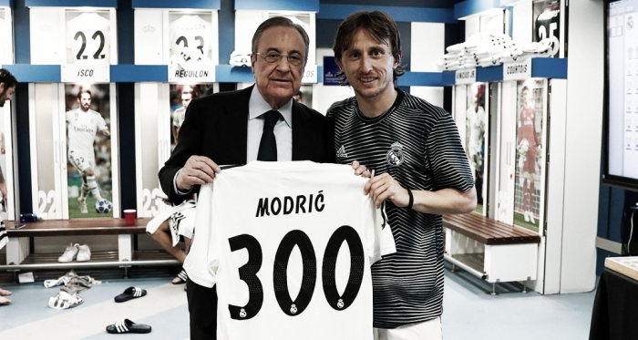 Modric cumple 300 partidos con el Real Madrid