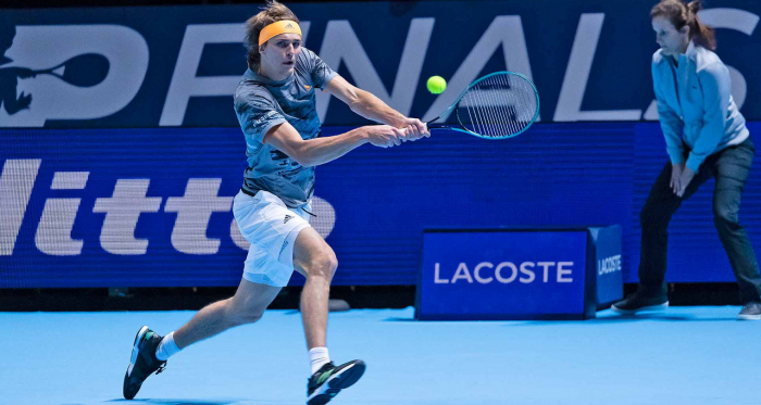 Zverev in action in London/Photo: Peter Staples