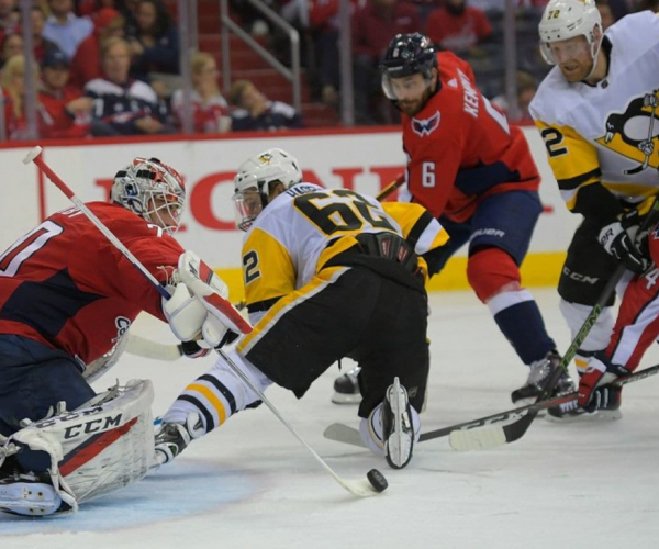 Capitals score four unanswered in the third, can wrap up the series in Pittsburgh