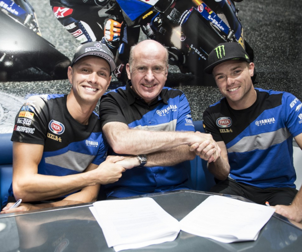 Michael Van der Mark y Alex Lowes renuevan con el Pata Yamaha Official WorldSBK Team