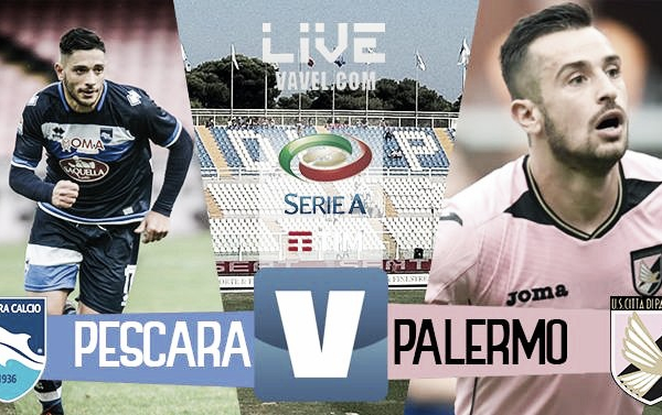 Terminata Pescara - Palermo in Serie A 2016/17 (2-0): Decisivi i gol di Muric e Mitrita