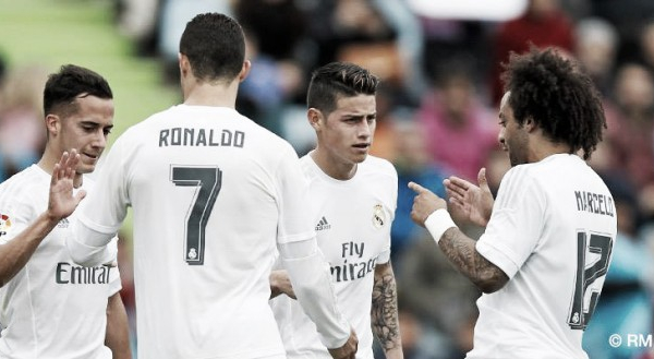 BBC tripla selvagem:  Real Madrid atropela Getafe e fica a 1 ponto do Barcelona