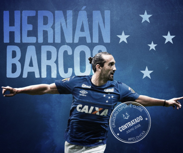 Reforço à vista: Cruzeiro anuncia contratação de Hernán Barcos por uma temporada