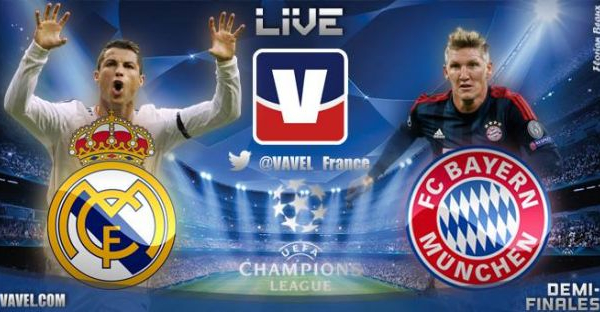 Live Champions League : le match Real Madrid - Bayern Munich en direct