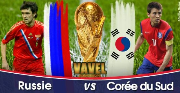 Live Coupe du Monde 2014 : Russie - Corée du Sud en direct