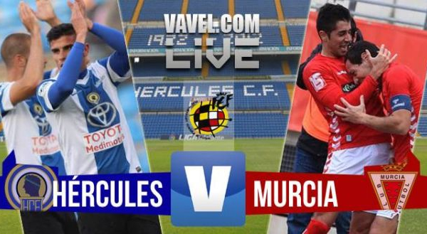 Resultado Hércules - Real Murcia en playoffs Segunda B (1-1)