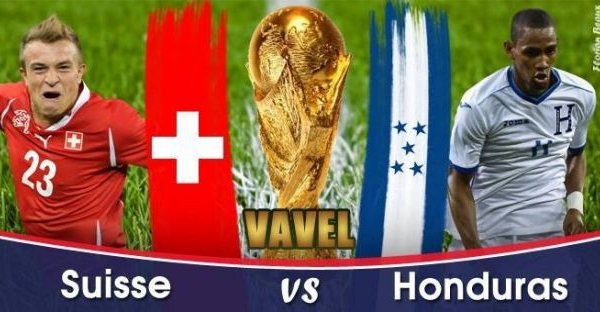 Live Honduras - Suisse la Coupe du Monde 2014 en direct