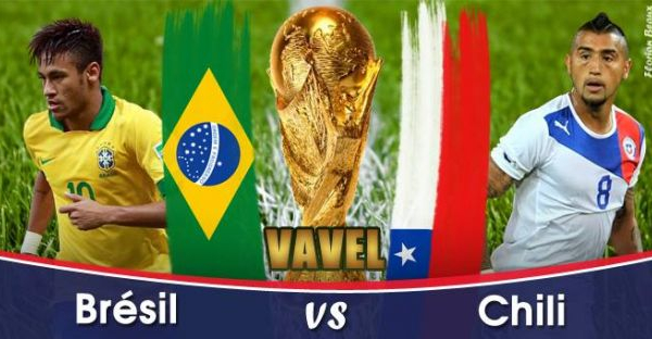 Live Coupe du monde 2014 : le match Brésil - Chili en direct