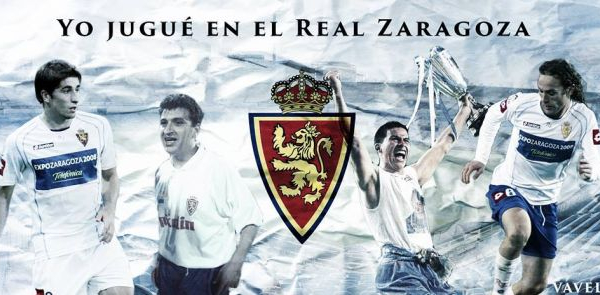 Real Zaragoza Home Camiseta de Fútbol 2003 - 2005. Sponsored by