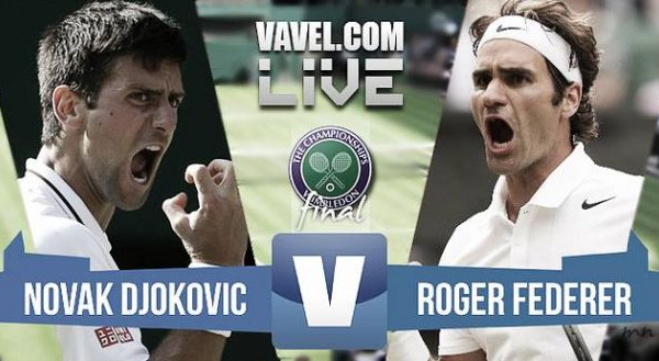Resultado Federer - Djokovic en final Wimbledon 2015 (1-3)