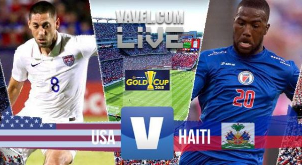 Score USA - Haiti in Gold Cup 2015 (1-0)
