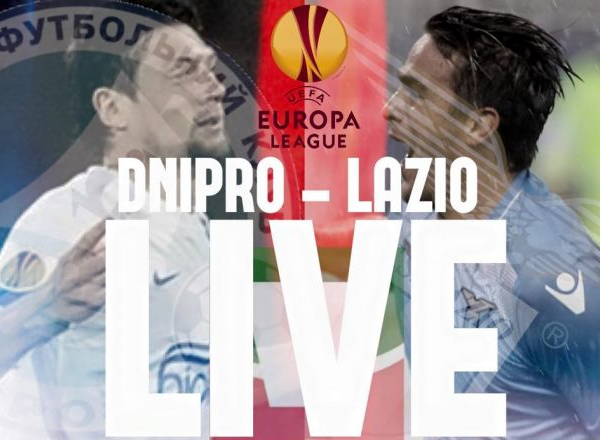 Risultato finale Dnipro - Lazio 1-1, partita Europa League 2015/16