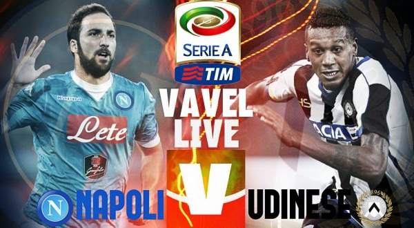 Live Napoli - Udinese in Serie A 2015/2016: decide ancora Higuain, 1-0 per i partenopei