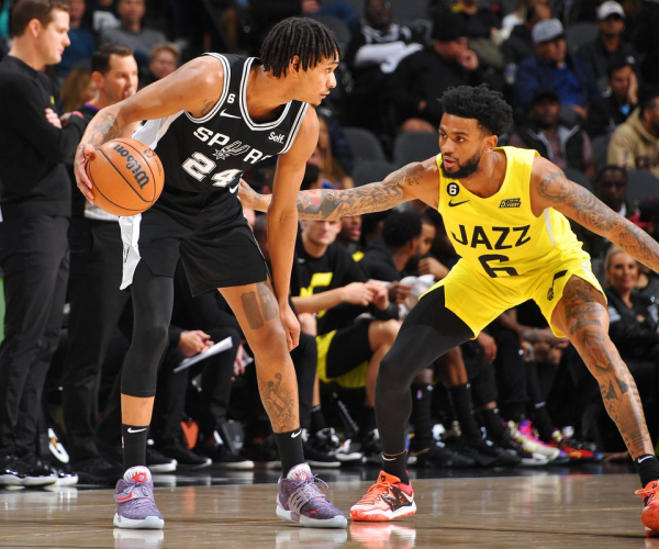 Puntos y resumen del San Antonio Spurs 109-128 Utah Jazz en NBA 2024