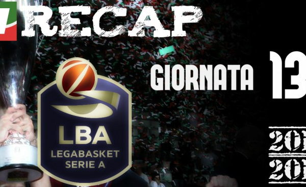 Legabasket: risultati e tabellini della tredicesima giornata