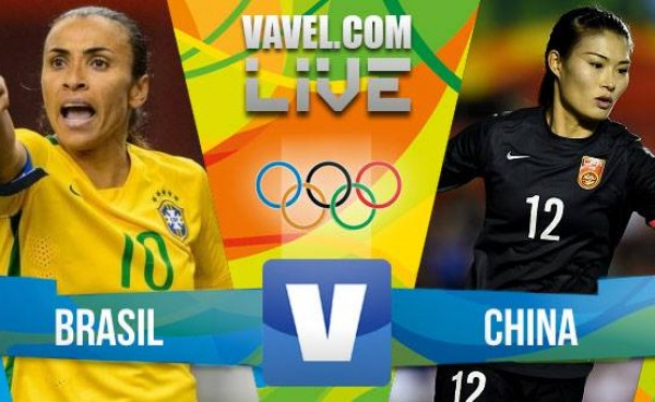 Resultado Brasil x China no futebol feminino da Rio 2016 (3-0)