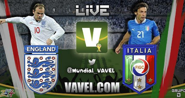 Live Italia - Inghilterra, Mondiali 2014 in diretta