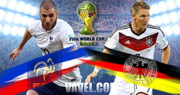 France - Germany Live and Scores of FIFA World Cup 2014 Quarter Final