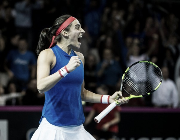 Fed Cup: Caroline Garcia gives France hope after defeating Petra Kvitova in straight sets