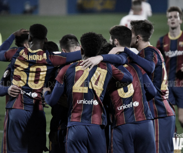 Resumen Barcelona B vs Alcoyano en Segunda B (2-1)