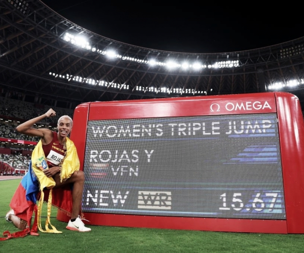 Yulimar Rojas, récord mundial y campeona olímpica