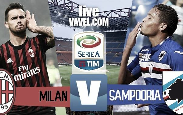Risultato finale Milan - Sampdoria in Serie A 2016/17 (0-1):  Muriel su rigore decide la gara, crisi nera per i rossoneri