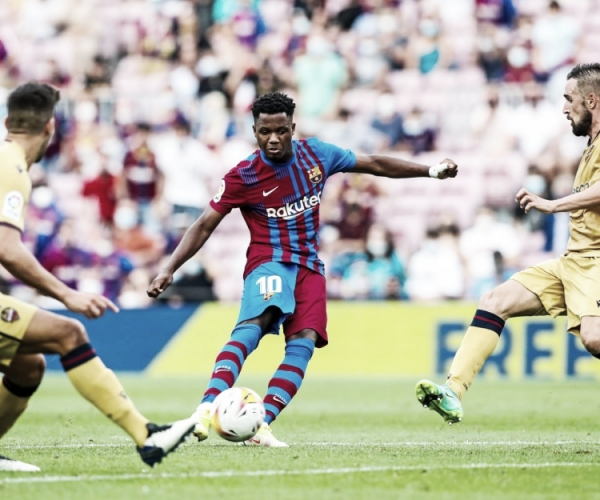 No retorno de Ansu Fati, Barcelona bate Levante com facilidade em LaLiga