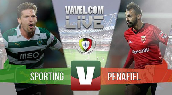Sporting x Penafiel    na Liga NOS (3-2)