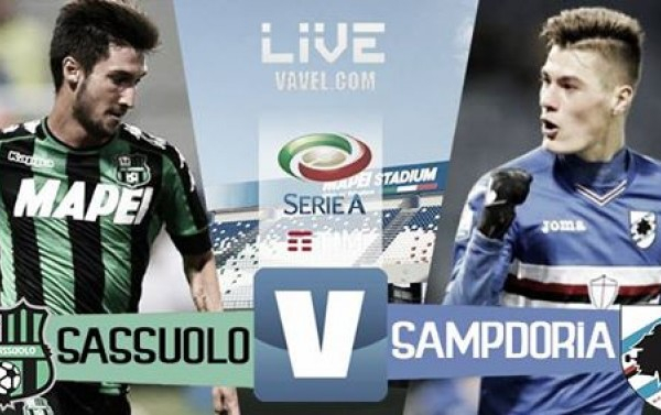 Resultato Sassuolo 2-1 Sampdoria in Serie A 2016/17: Acerbi completa la rimonta