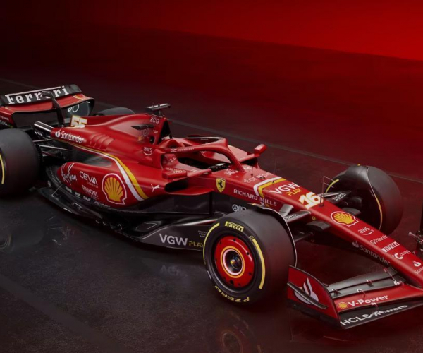 La escudería Ferrari presenta su monoplaza para la temporada 2024