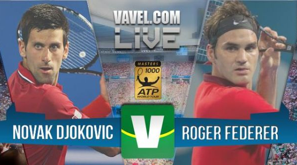 Final Indian Wells: Novak Djokovic - Roger Federer  (2-1)