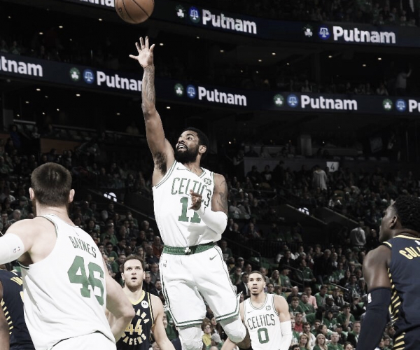 Kyrie Irving dá show e Boston Celtics abrem vantagem na série contra Idiana Pacers