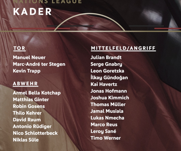 La lista de la selección alemana con bastantes novedades