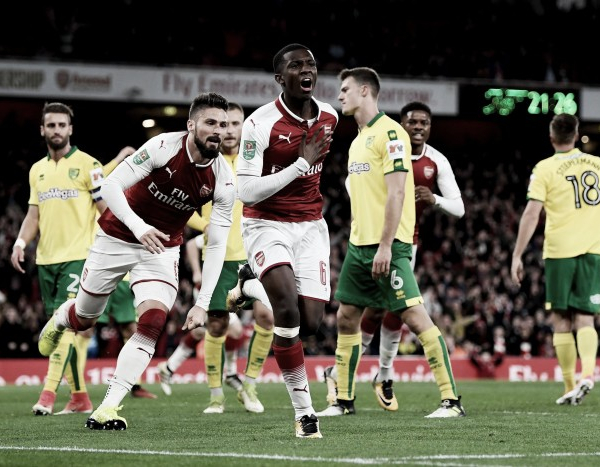 EFL Cup - Arsenal in crisi, Nketiah lo salva: Norwich battuto per 2-1 ai supplementari