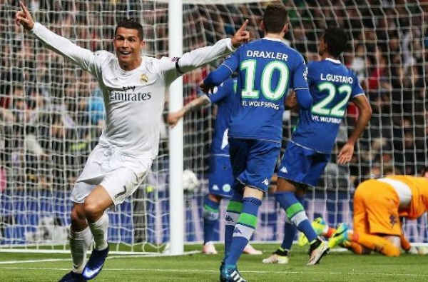 Champions League: un Ronaldo 'Real' elimina il Wolfsburg
