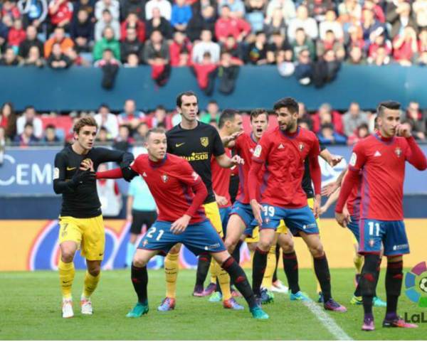 L'Atletico Madrid risorge a Pamplona, battuto 0-3 l'Osasuna