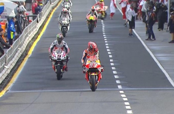 MotoGP - Fp3 Phillip Islands: comanda Marquez, out Rossi, Lorenzo e Vinales