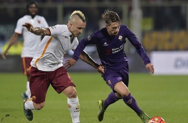 Roma - Fiorentina terminata in Serie A 2015/16 (4-1): El Sha-Salah-Perotti, poi Ilicic e ancora Salah