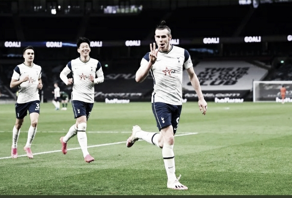 Com hat-trick de Bale e golaço de Son, Tottenham  goleia Sheffield