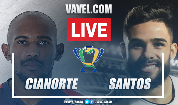 Gols e melhores momentos Cianorte x Santos pela Copa do Brasil (0-2)
