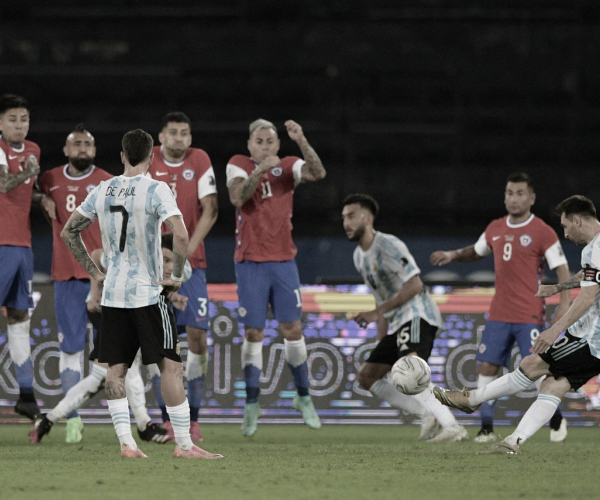 Estrela de Messi brilha, mas Argentina desperdiça
chances e empata com Chile
