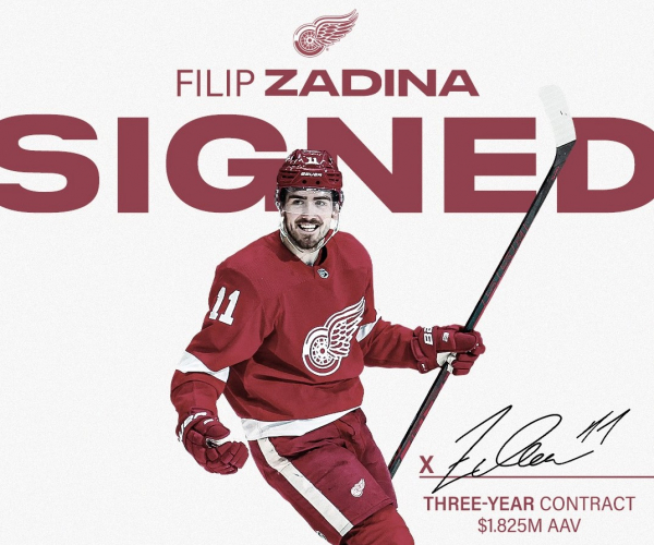 Los Red Wings de Detroit
contrataron a Filip Zadina por tres temporadas